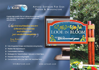 ArtCAM Signage Artwork